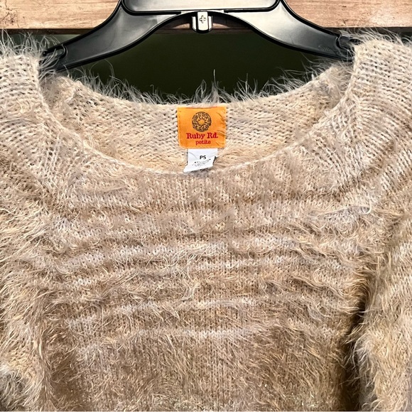 Red Ruby Fuzzy Gold Sweater - Picture 6 of 15